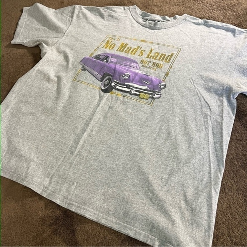 HOT ROD CAR MAGAZINE  “THIS IS NO MAD’S LAND” HIBBETT SPORTS TAG XL T-SHIRT